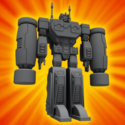 3D Model of Transforming Robot Toy Cassette - 3D Render 3